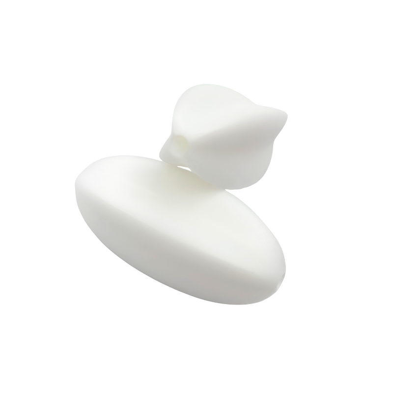 Perla Allungata in Silicone 30x10mm
