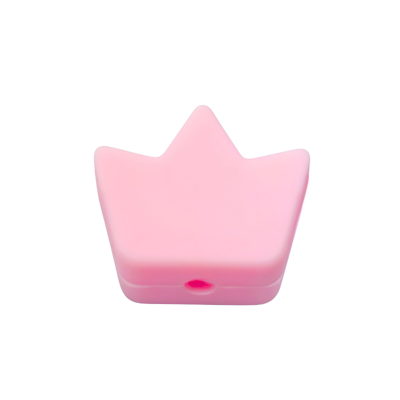 formina in silicone alimentare per dentizione neonati a forma di corona