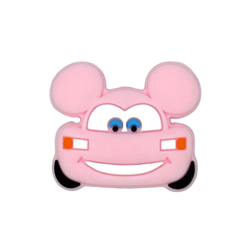 formina in silicone alimentare per dentizione neonati a forma di macchina topolino