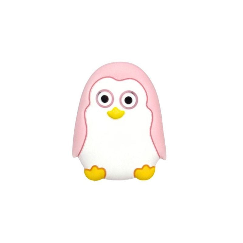 formina in silicone alimentare per dentizione neonati a forma di pinguino