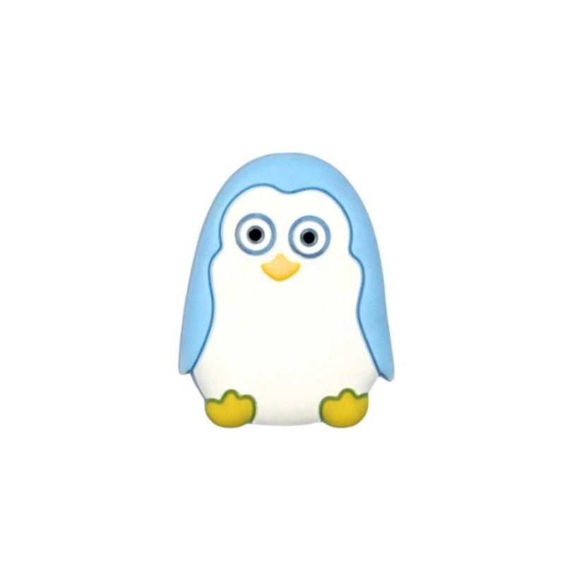 formina in silicone alimentare per dentizione neonati a forma di pinguino
