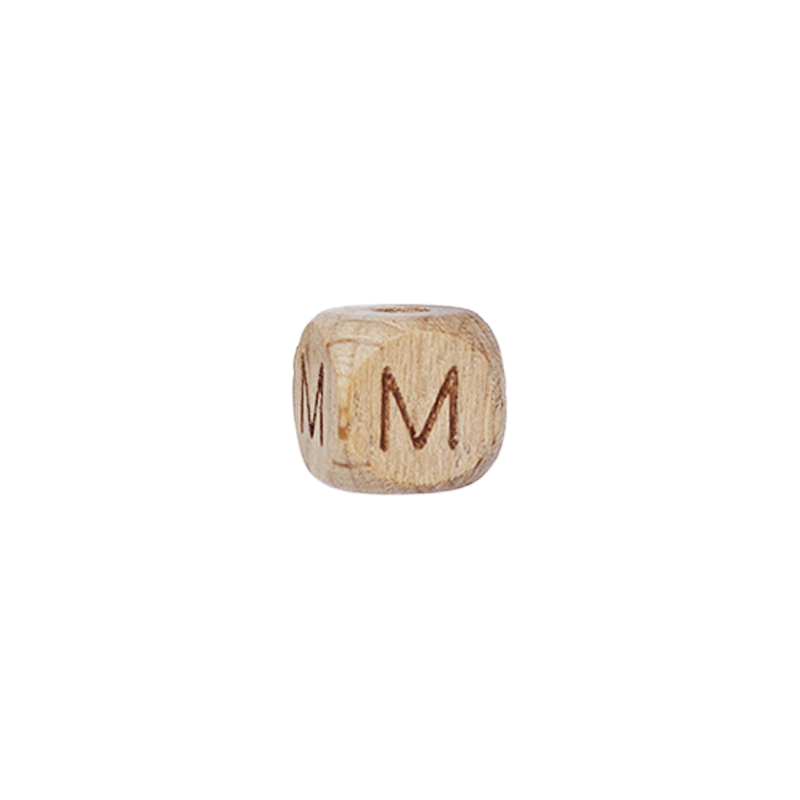 Lettere in Legno Naturale per Catenelle e Accessori Neonato