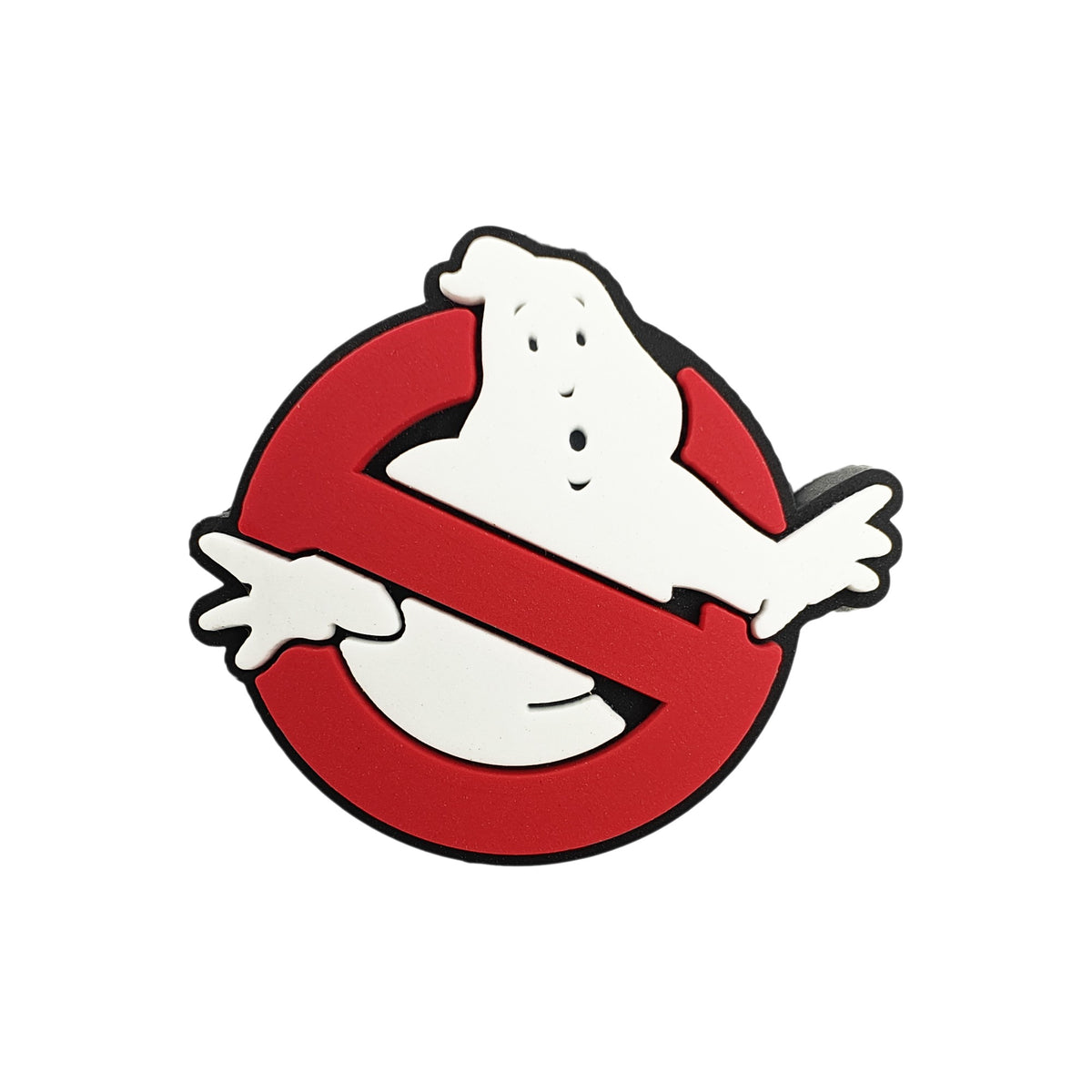 formina in silicone per dentizione perlina Logo Ghostbusters - 28x26mm