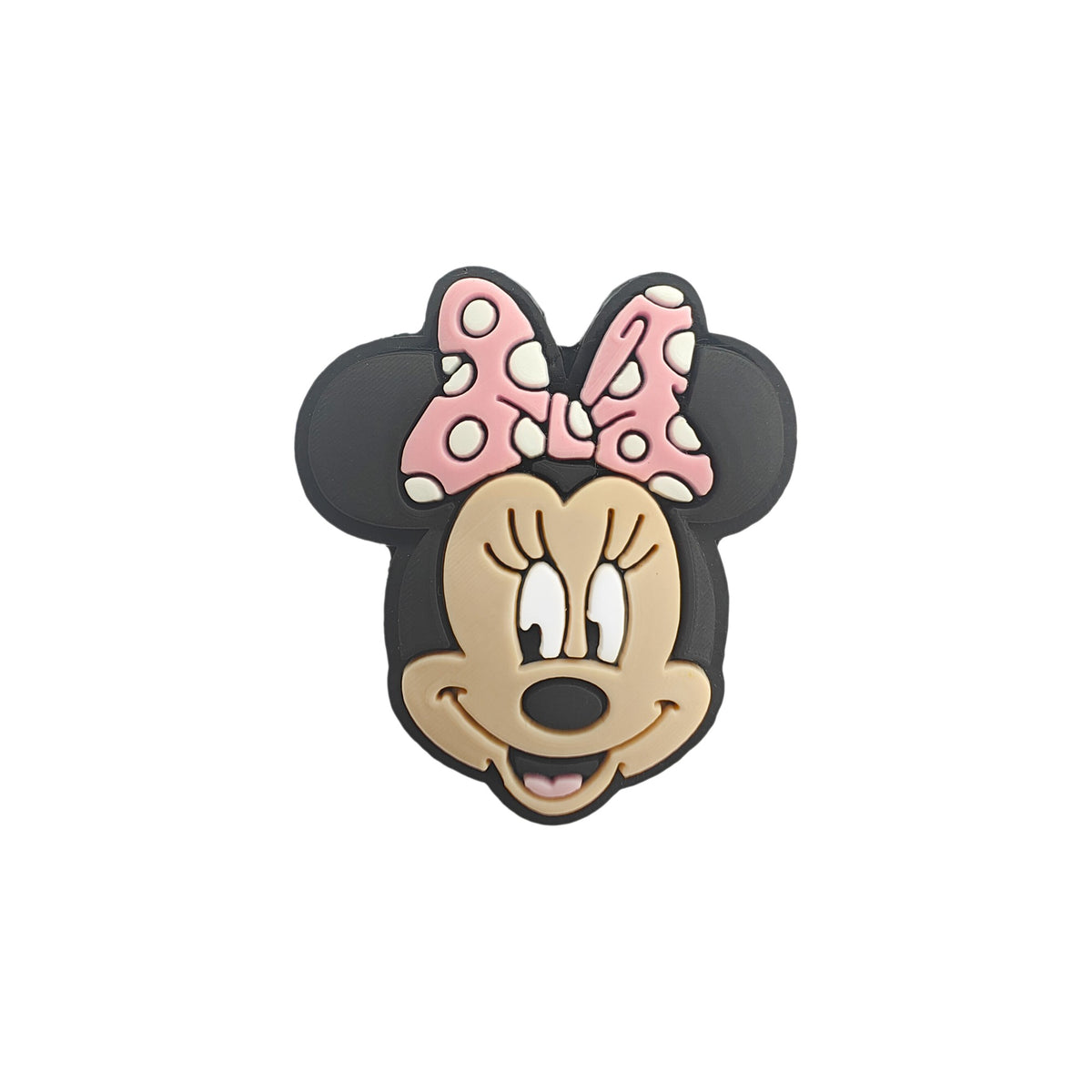 formina in silicone per dentizione perlina Minnie Mouse Pois - 28x27mm