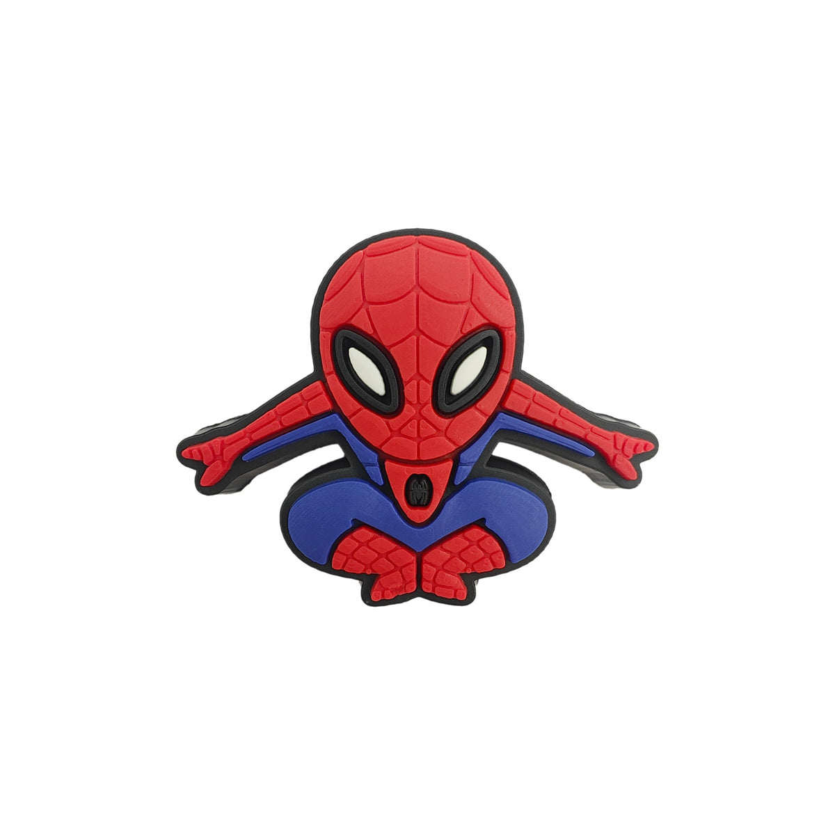formina in silicone per dentizione perlina Spiderman Chibi - 33x26mm
